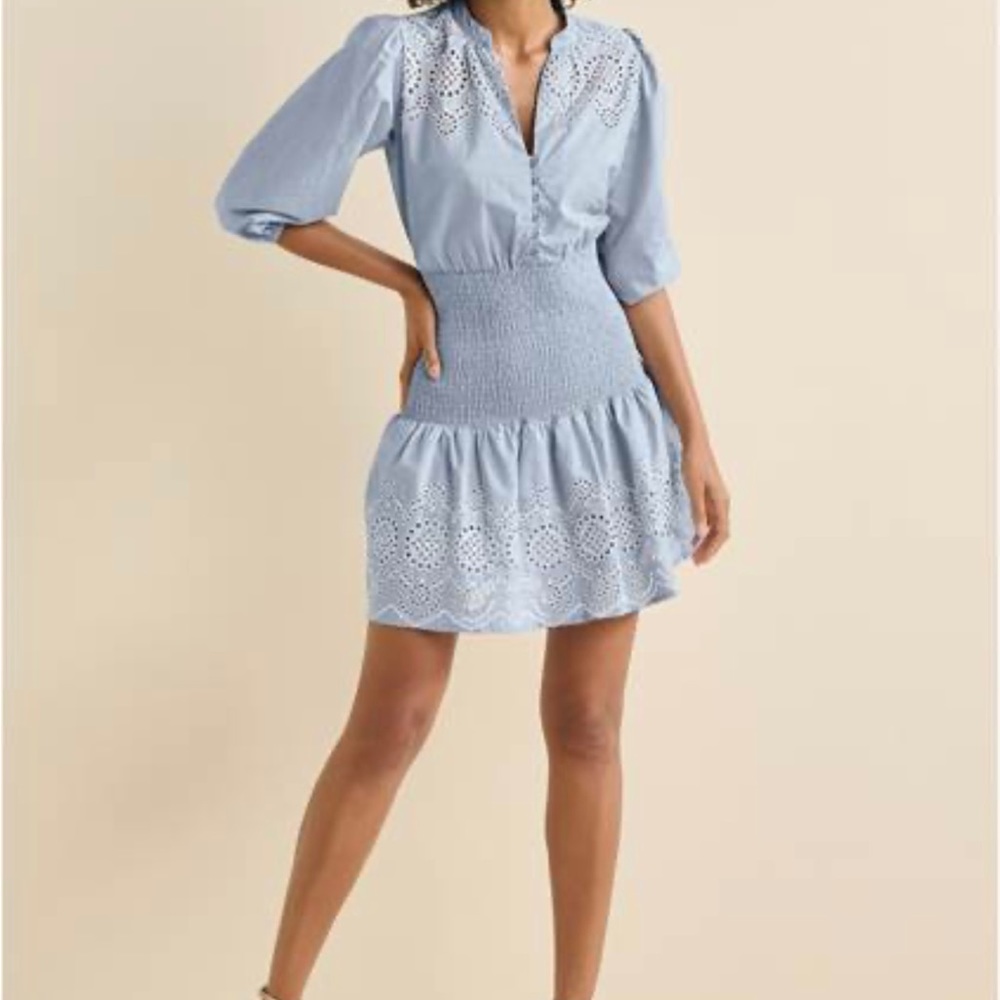 Brand new with tag Smocked Waist Eyelet Dress